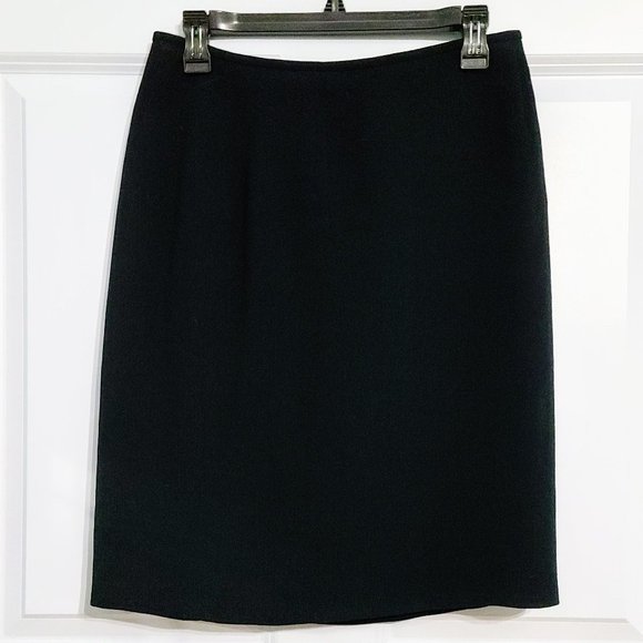 LIZ CLAIBORNE Black Pencil Suit Skirt Size 6P EUC - Picture 2 of 6